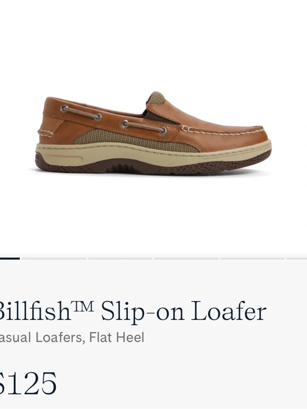 Sperry leather slip