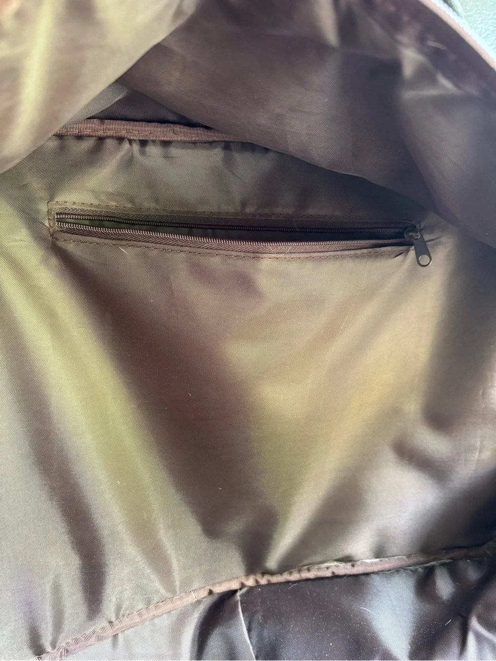 Brown Corduroy Small Pet Carrier with Faux Pink Leather Handles & Accents