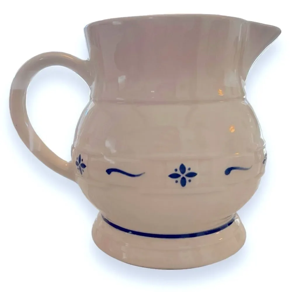 Vintage Longaberger Roseville Pottery Woven Traditions Pitcher