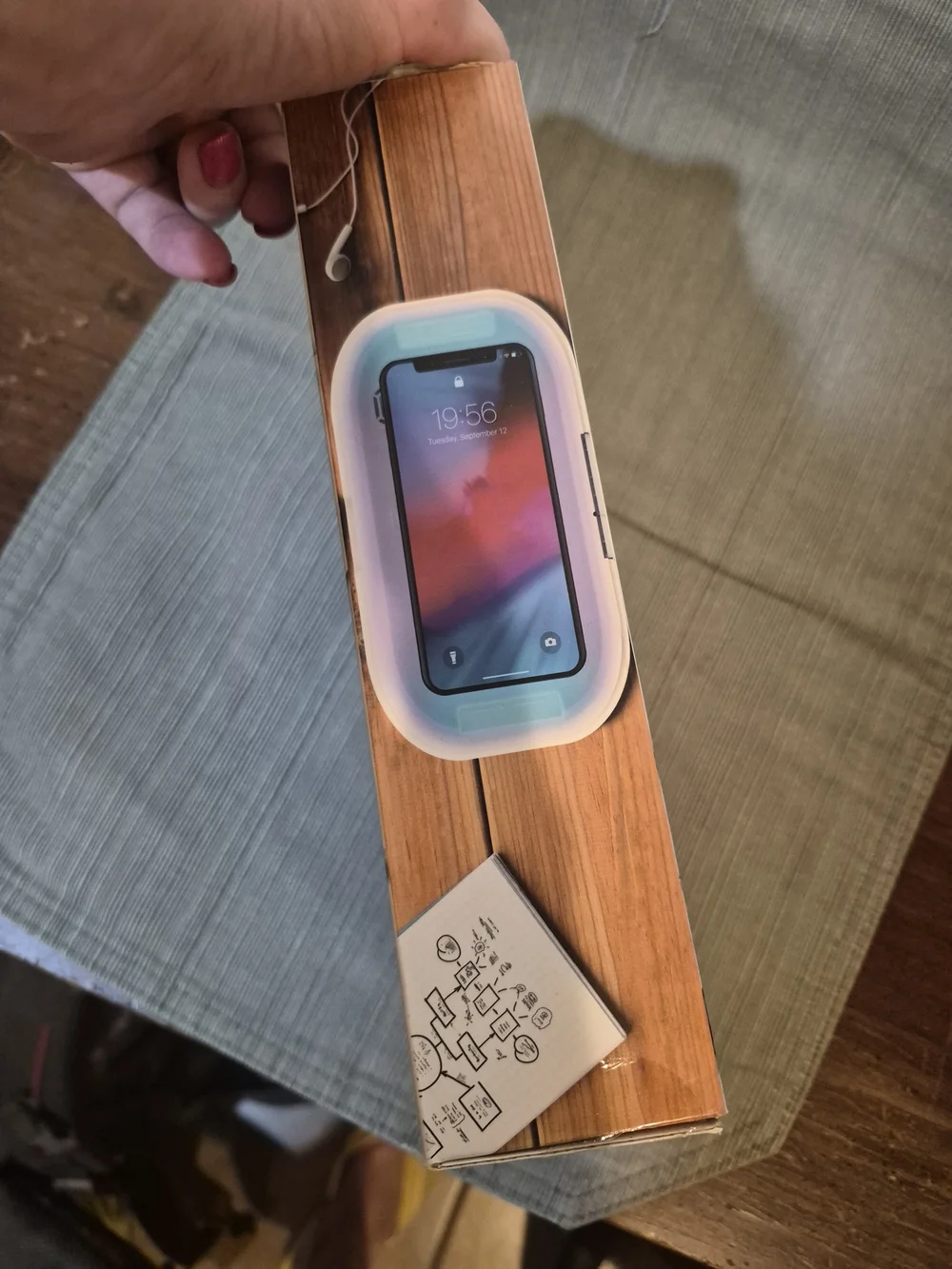 White UV Sterilizer with USB Charging