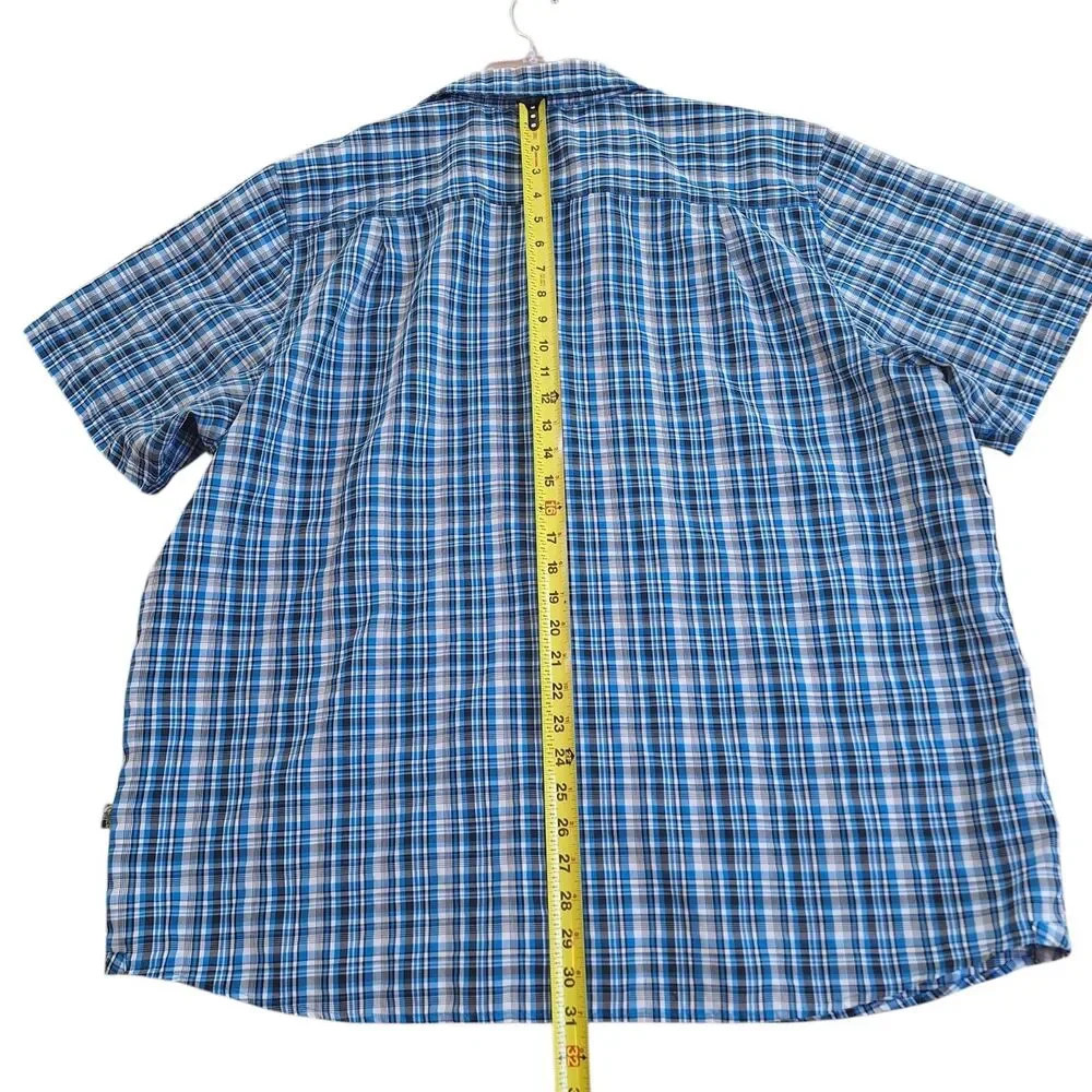 The North Face blue plaid