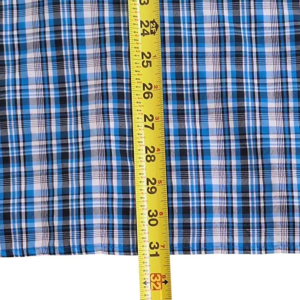 The North Face blue plaid
