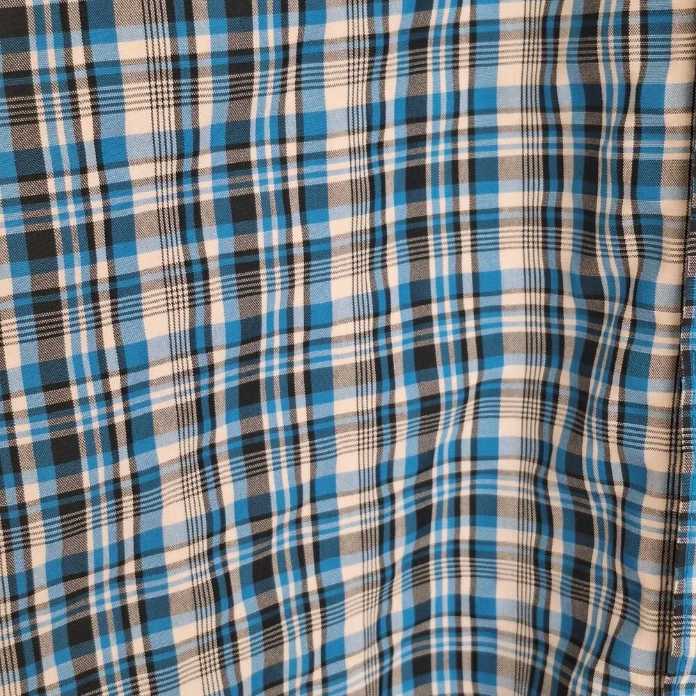 The North Face blue plaid