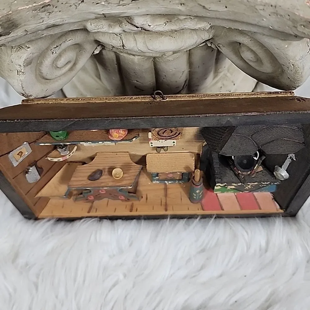 Vintage ideal scene rustic