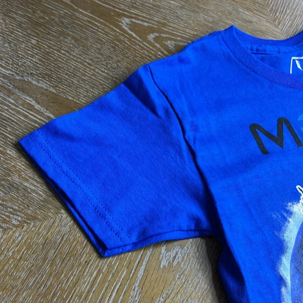 MESSI Kids Cobalt Blue Messi GOAT Football Soccer Print Tee S
