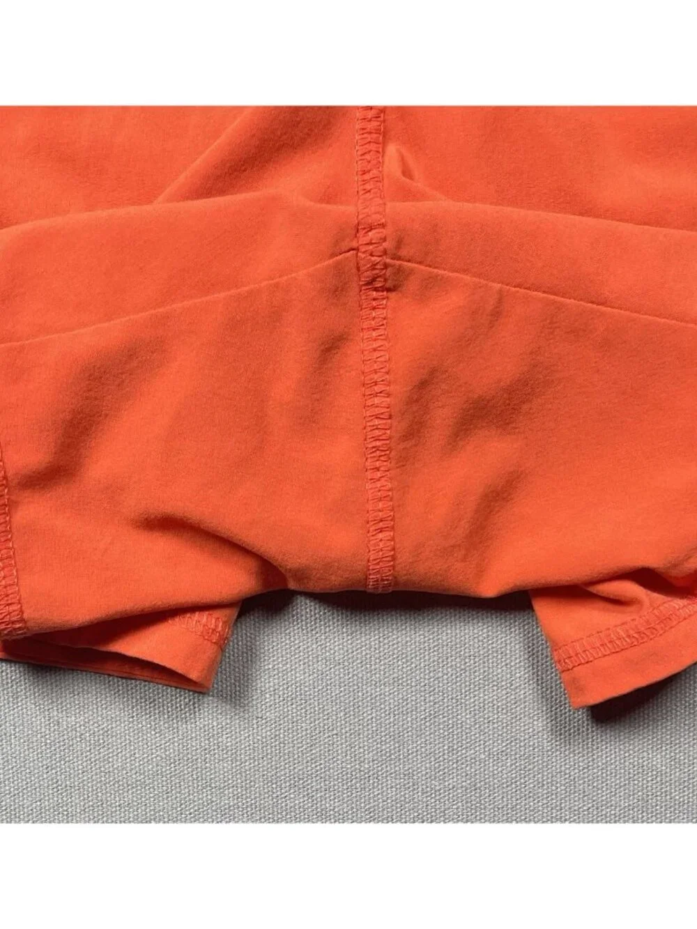 Athleta Ready To Go Orange Athletic Mid Rise Shorts Inseam 3.5