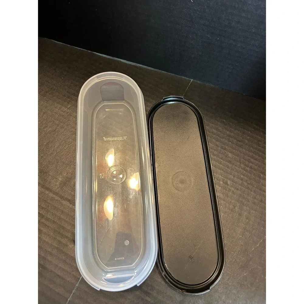 Tupperware Modular Mates #1 Container - 2399A-1 - 2402A-1 Black Lid