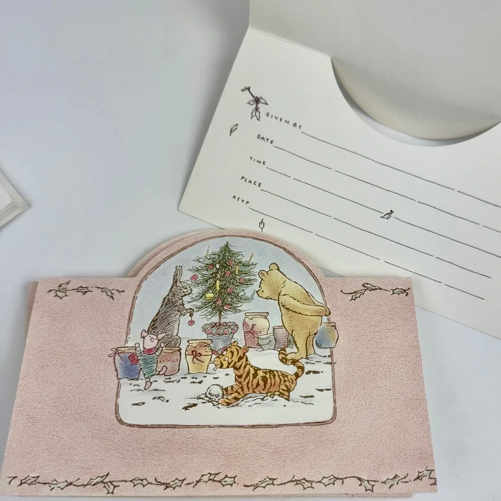 Vintage Winnie the Pooh Birthday Party Invitations 19ct Michael & Co Disney‎