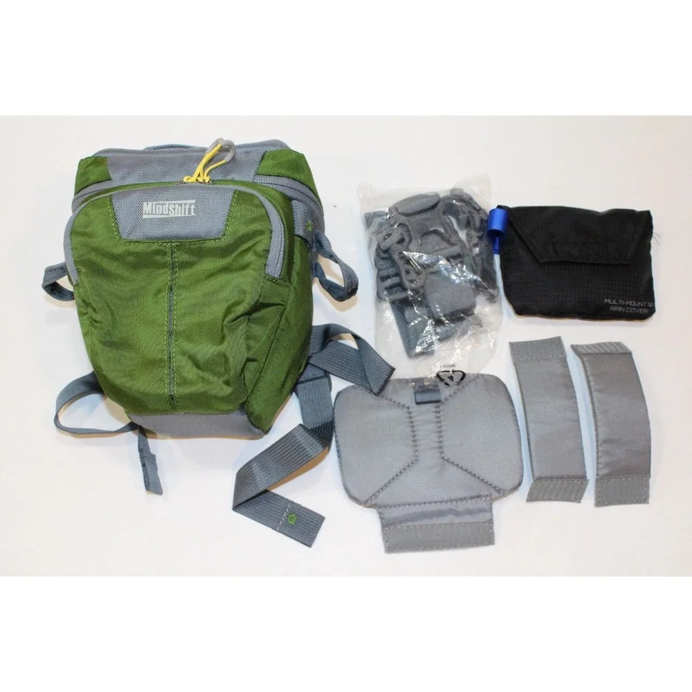 MindShift Multi-Mount 10 Holster Camera Bag Bag ‎ Green & Gray Missing Strap