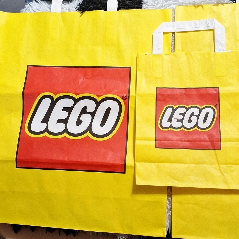 LEGO‎ Bright Yellow Bags with Red Logo