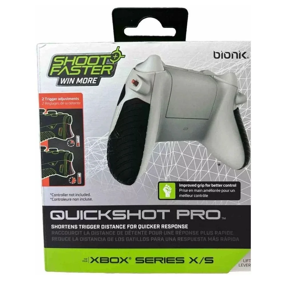Bionik‎ QuickShot Pro Xbox Series X/S Controller Grip Enhancer Gaming Accessory