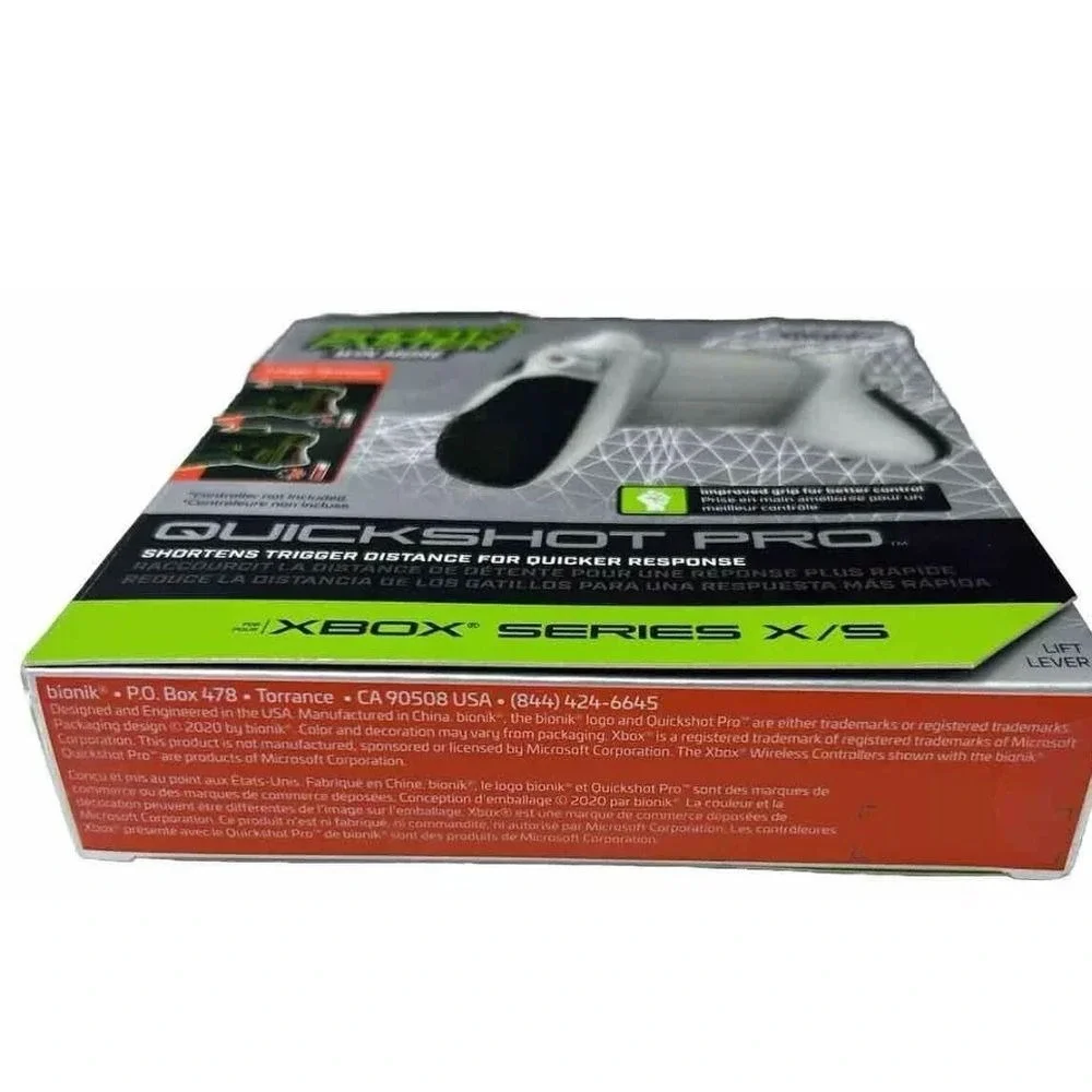 Bionik‎ QuickShot Pro Xbox Series X/S Controller Grip Enhancer Gaming Accessory