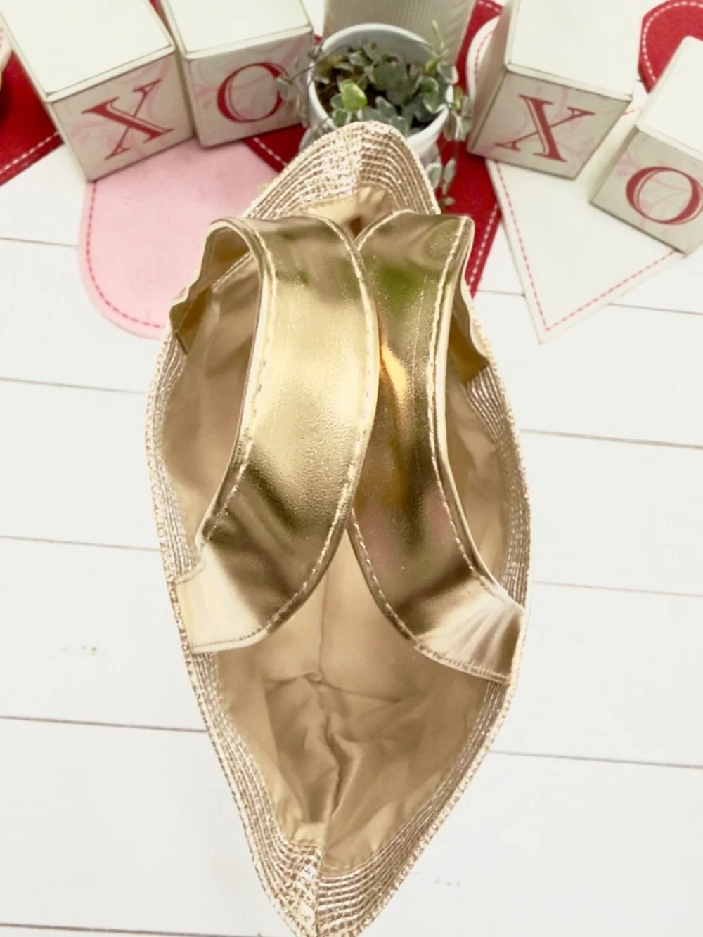 LAST 1- Dior Beauty Exclusive Gold Tote Bag