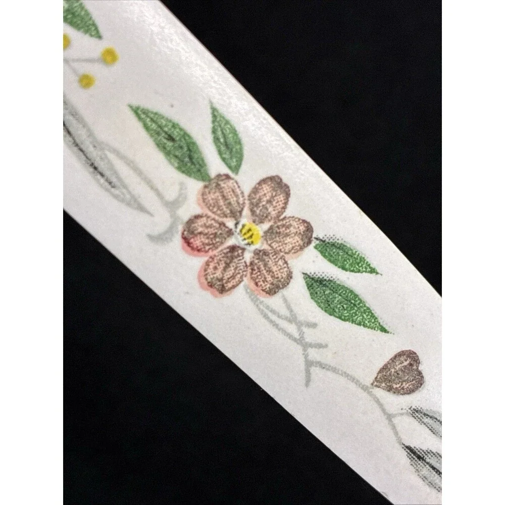 Vintage Peach Floral Icing Spreader Spatula Stainless Steel Household Japan MCM