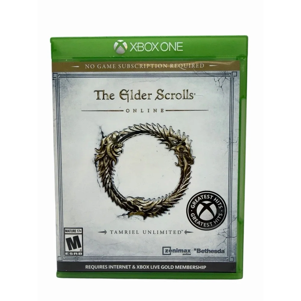 The Elder Scrolls Online Tamriel Unlimited (Microsoft Xbox One) GAME DISC & CASE