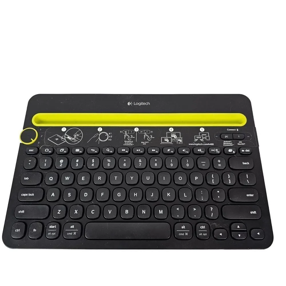 Logitech‎ K480 Wireless Bluetooth Keyboard Holds Tablet/Phone