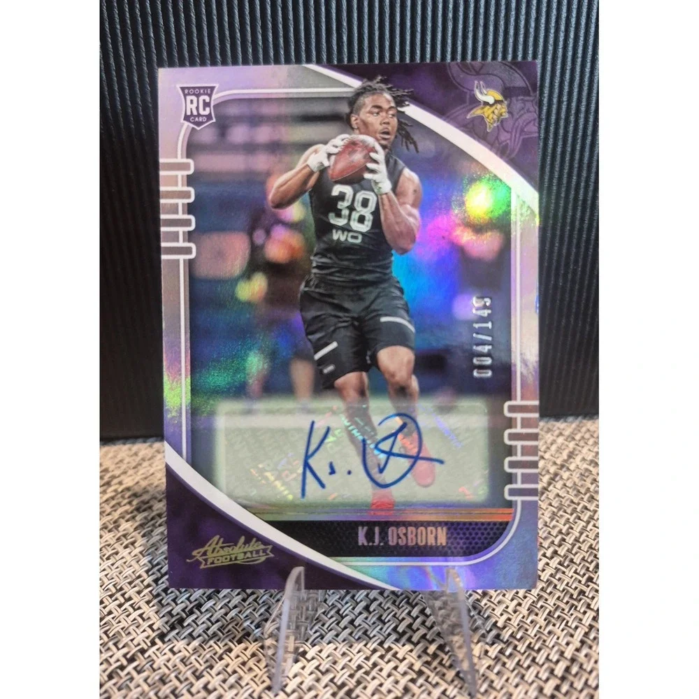 2020 Panini Absolute Rookie K.J. Osborn #169 Spectrum Signatures /149 (AU, RC)