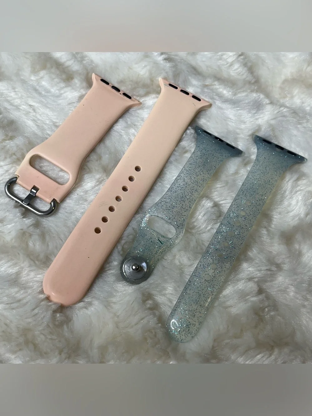 Apple Watch 38mm Silicone Replacement Bands Set of Two