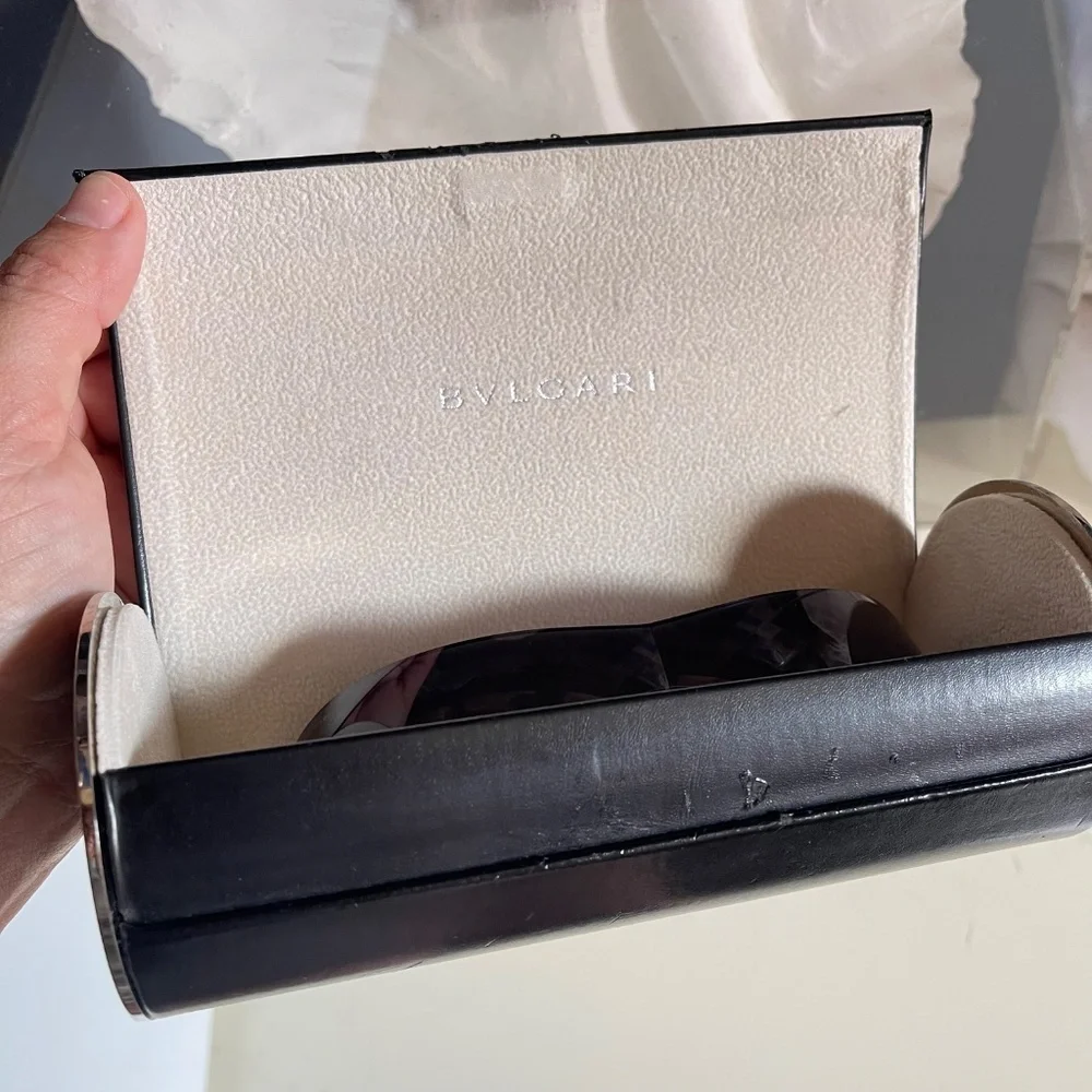 Bvlgari gradient shield sunglasses with crystal-embellished