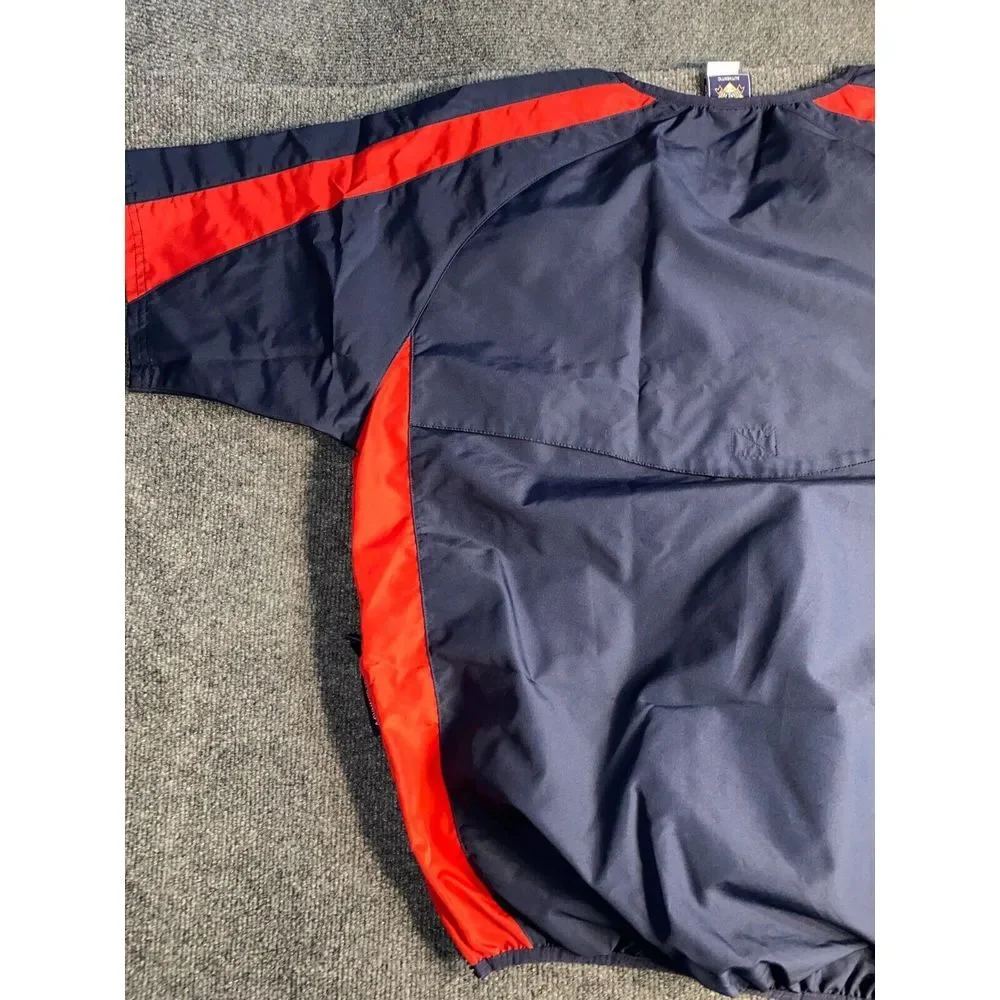 Cooperstown Windbreaker Jacket Mens Medium Navy Mesh Lined Dreams Park Authentic