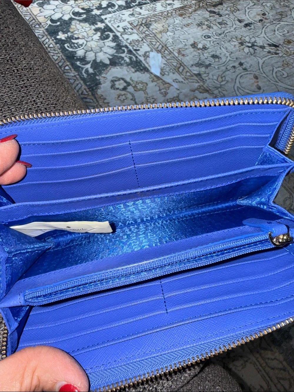 kate spade blue white
