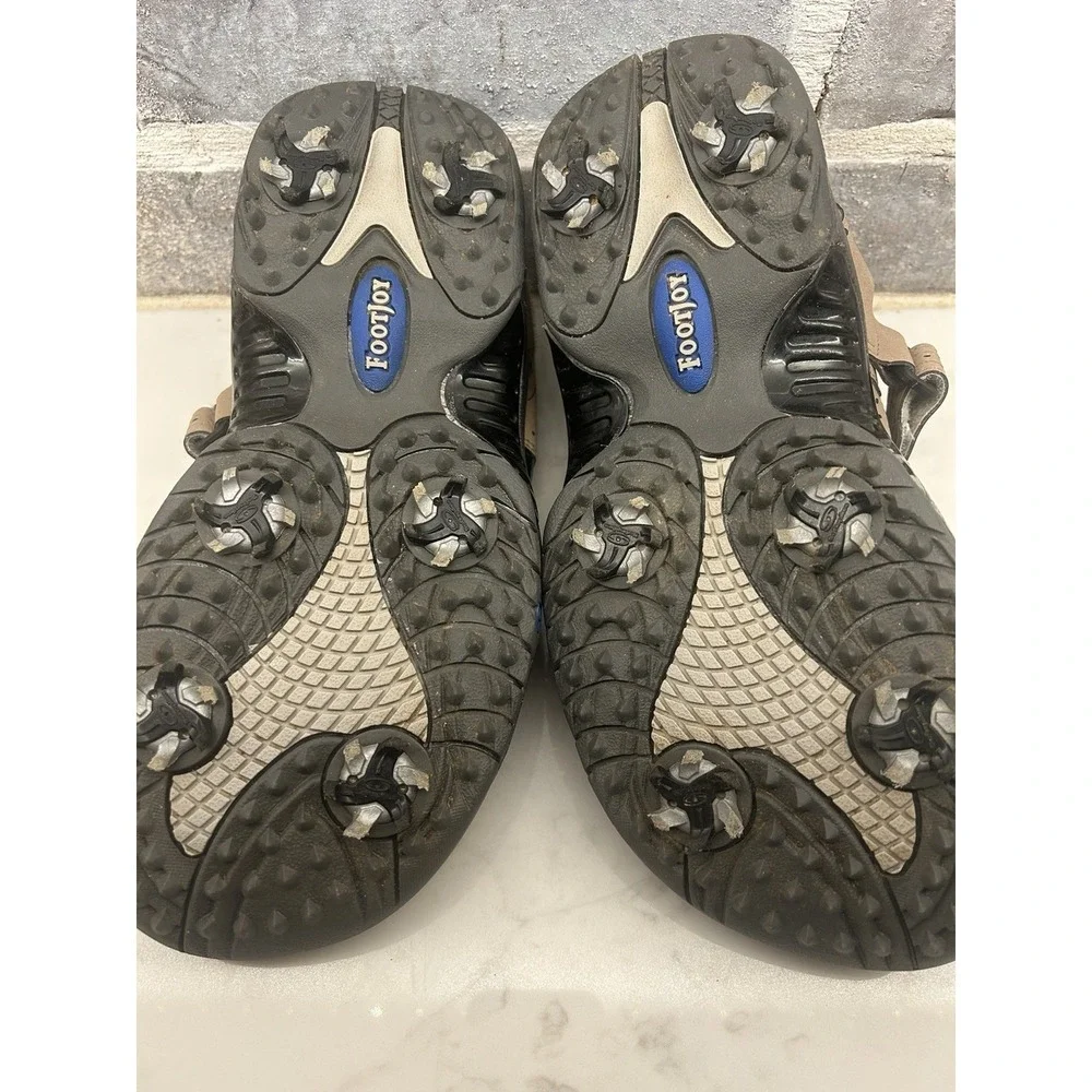 Footjoy FJ Men Size 7 Soft Spike Golf Sandals Taupe Brown