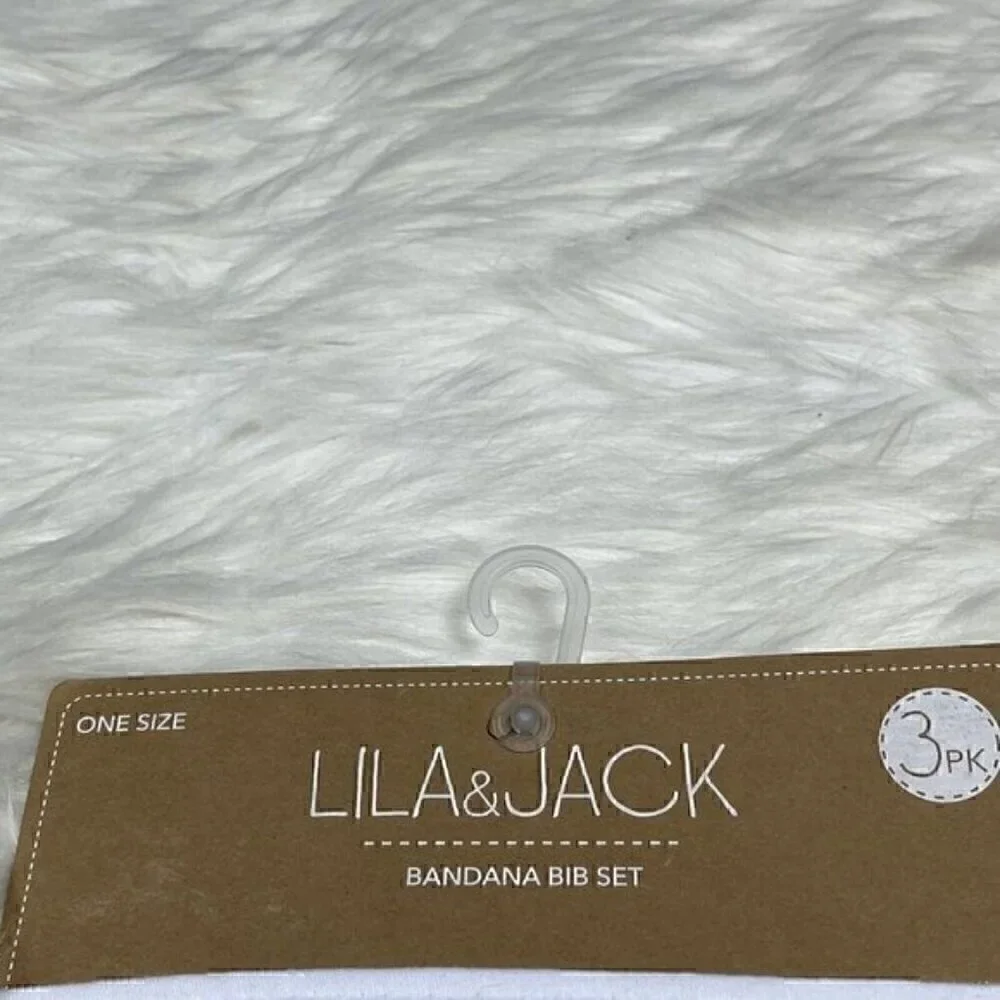 NEW LILA & JACK My First Thanksgiving Bandana Bib Set Baby Holiday