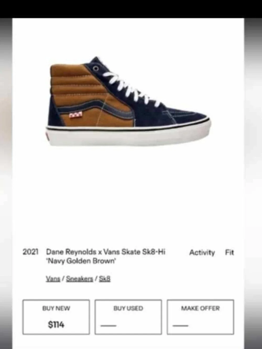 Vans men size