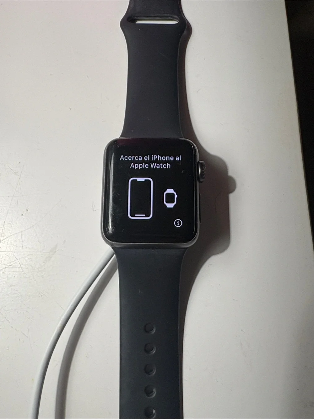 Apple Watch in Black with Sport Band