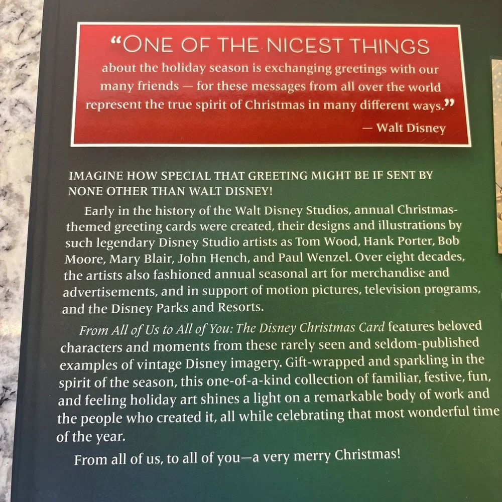 Disney christmas card