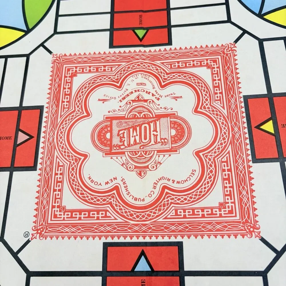 Vintage 1975 Selchow & Righter Parcheesi Board Game Vintage Complete
