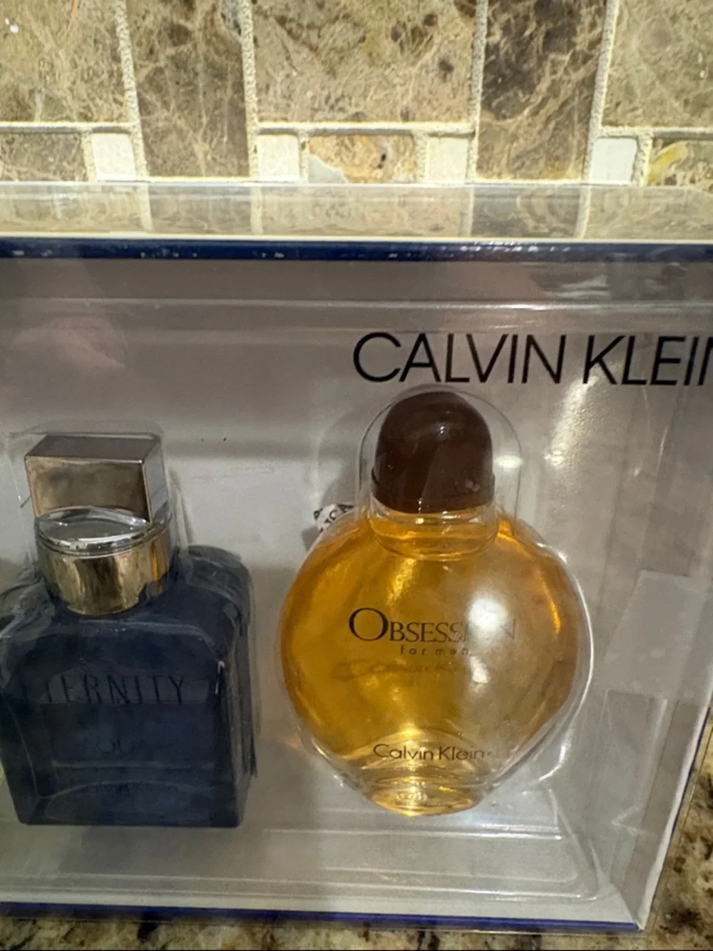 Calvin Klein pale branded visible