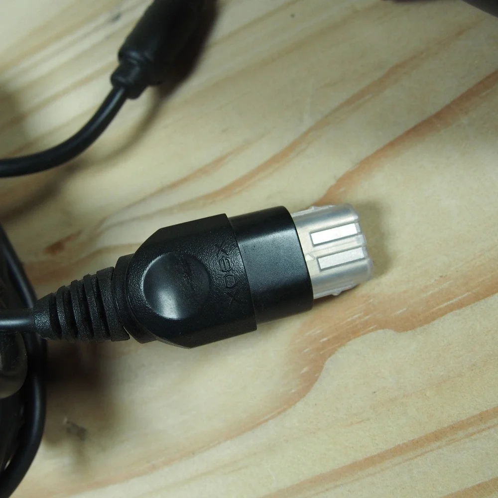 Original Xbox OEM S Type Black Controller w/ Break‎ Away Cable Fully Tested EUC