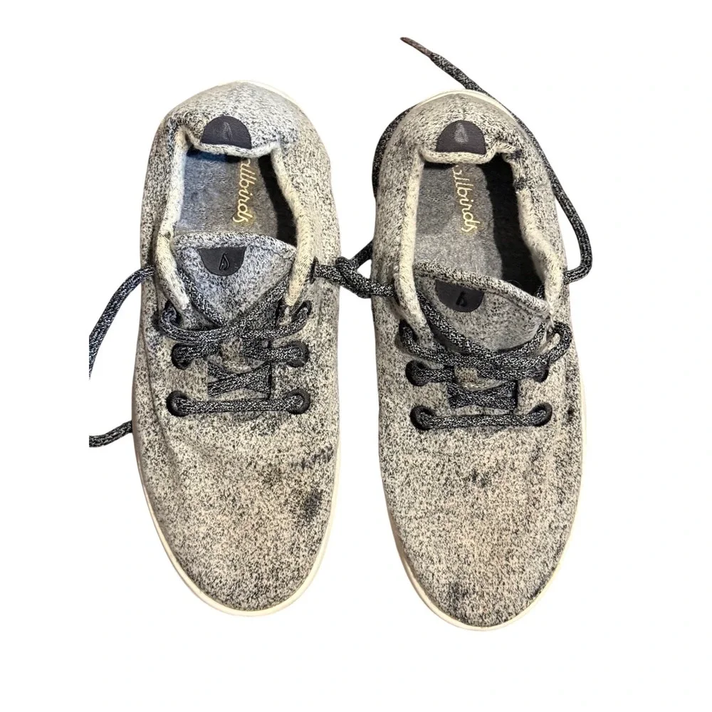 Allbirds Wool‎ Runners Womens Size 9 Grey Knit Lace Up Sneakers Shoes