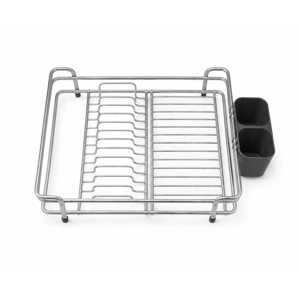 Silver‎ Metal Dish Drying Rack Countertop Kitchen Organizer Holder