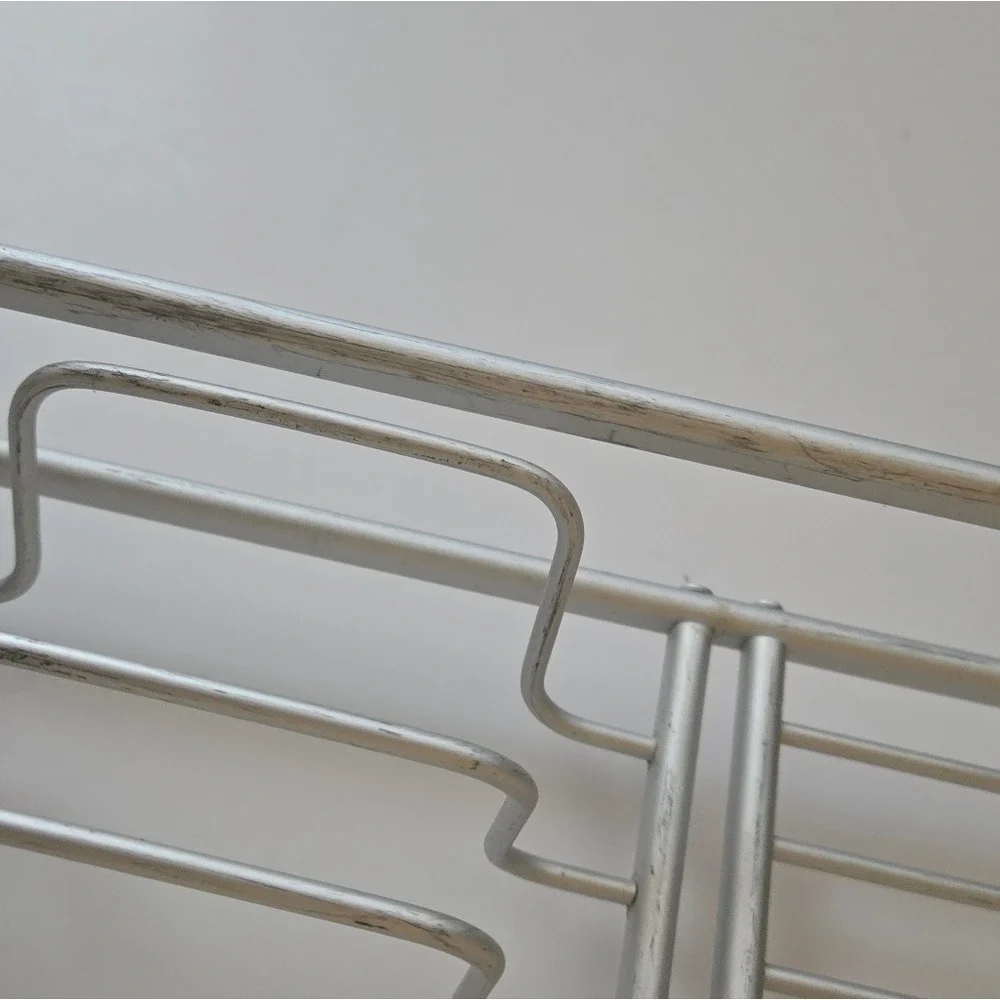 Silver‎ Metal Dish Drying Rack Countertop Kitchen Organizer Holder