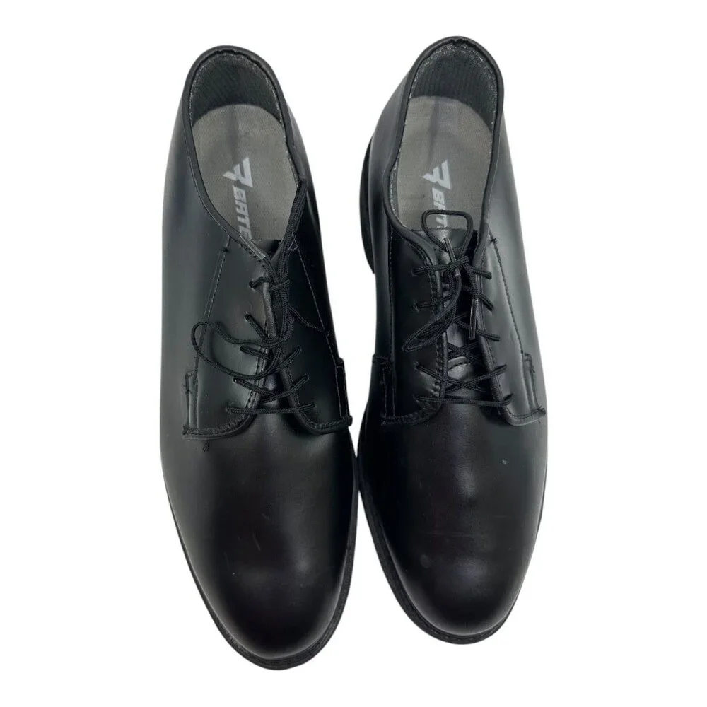Bates Men's Oxford Dress Shoes Size‎ 11D Black Leather Vibram Sole New Old Stock
