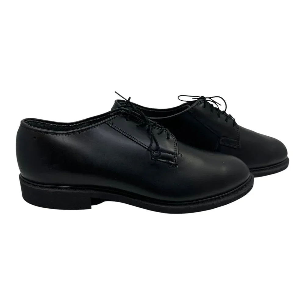 Bates Men's Oxford Dress Shoes Size‎ 11D Black Leather Vibram Sole New Old Stock