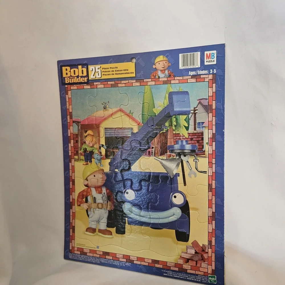 Set of 3 Bob The Builder 25 Piece Puzzles Hasbro 2001 Vintage COMPLETE Y2K‎