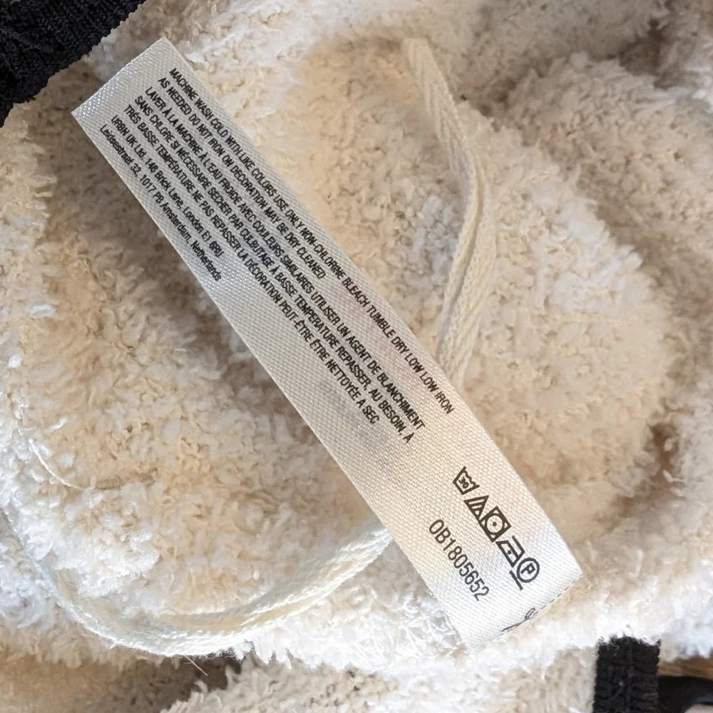FREE PEOPLE Hot Shot Cuddle Up Fleece Onesie In White Size XS