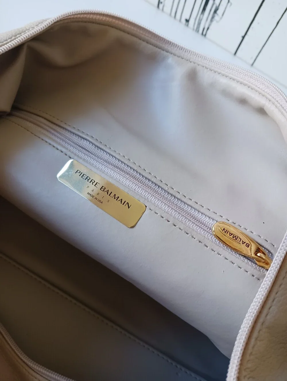 Pierre Balmain Leather Weekender Duffle , Travel Bag, Crossbody Bag