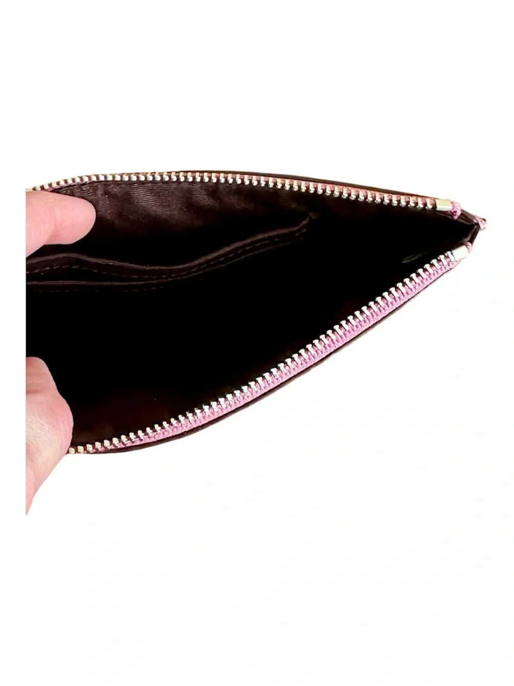Coach Glitter Wristlet in Sparkling Plum Purple