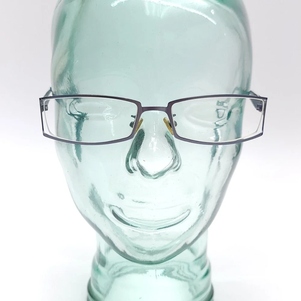 ABBA Eyeglass Frames ONLY AB‎ 8031 C36 52/18/138 Silver Blue