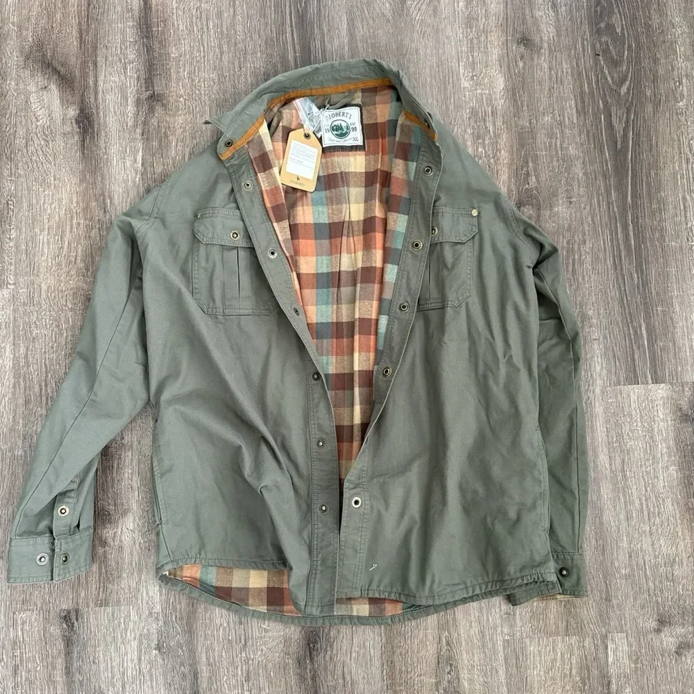 Green utility jacket