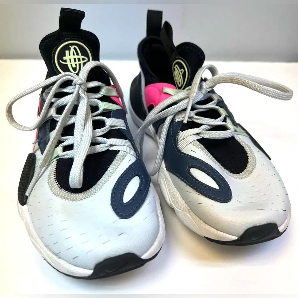 Nike Kids Sneakers Black‎ White Pink-Size:2.5Y