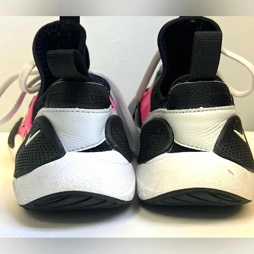 Nike Kids Sneakers Black‎ White Pink-Size:2.5Y