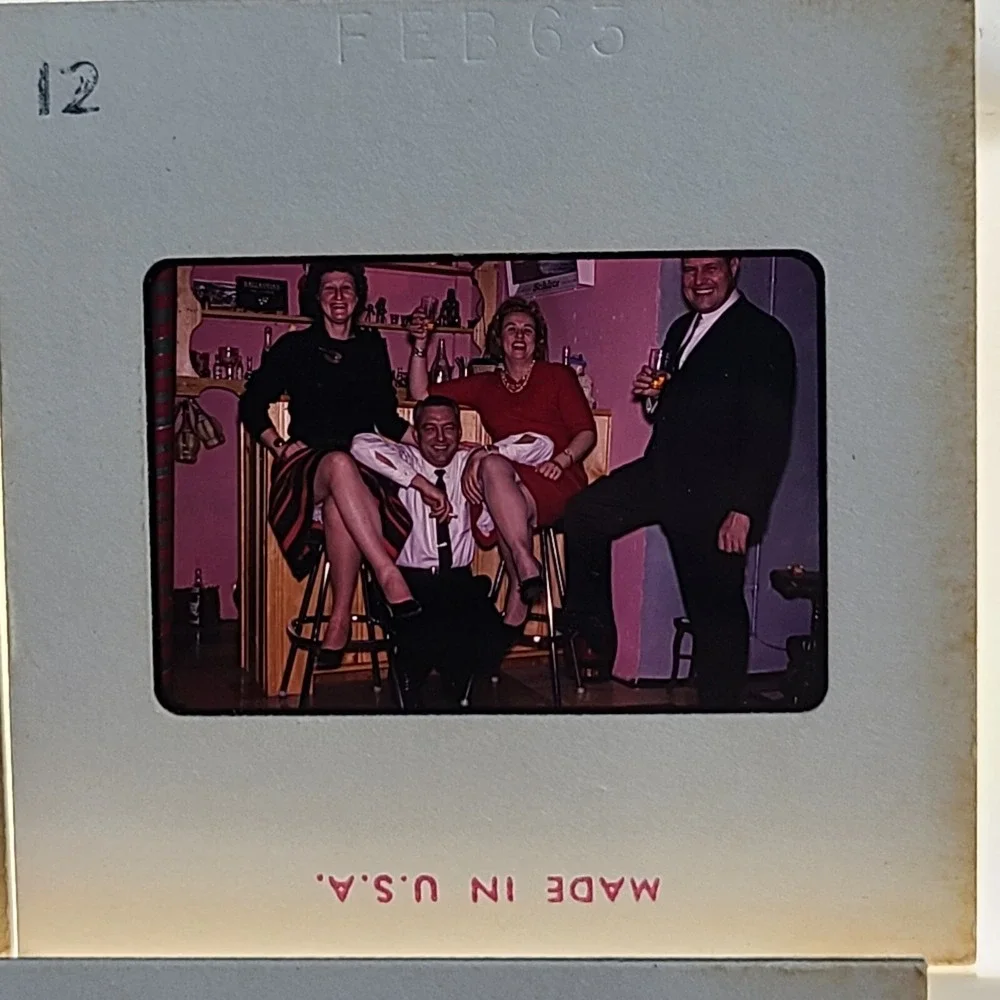 Lot of 30 Slides‎ Party Christmas People Gatherings 1968