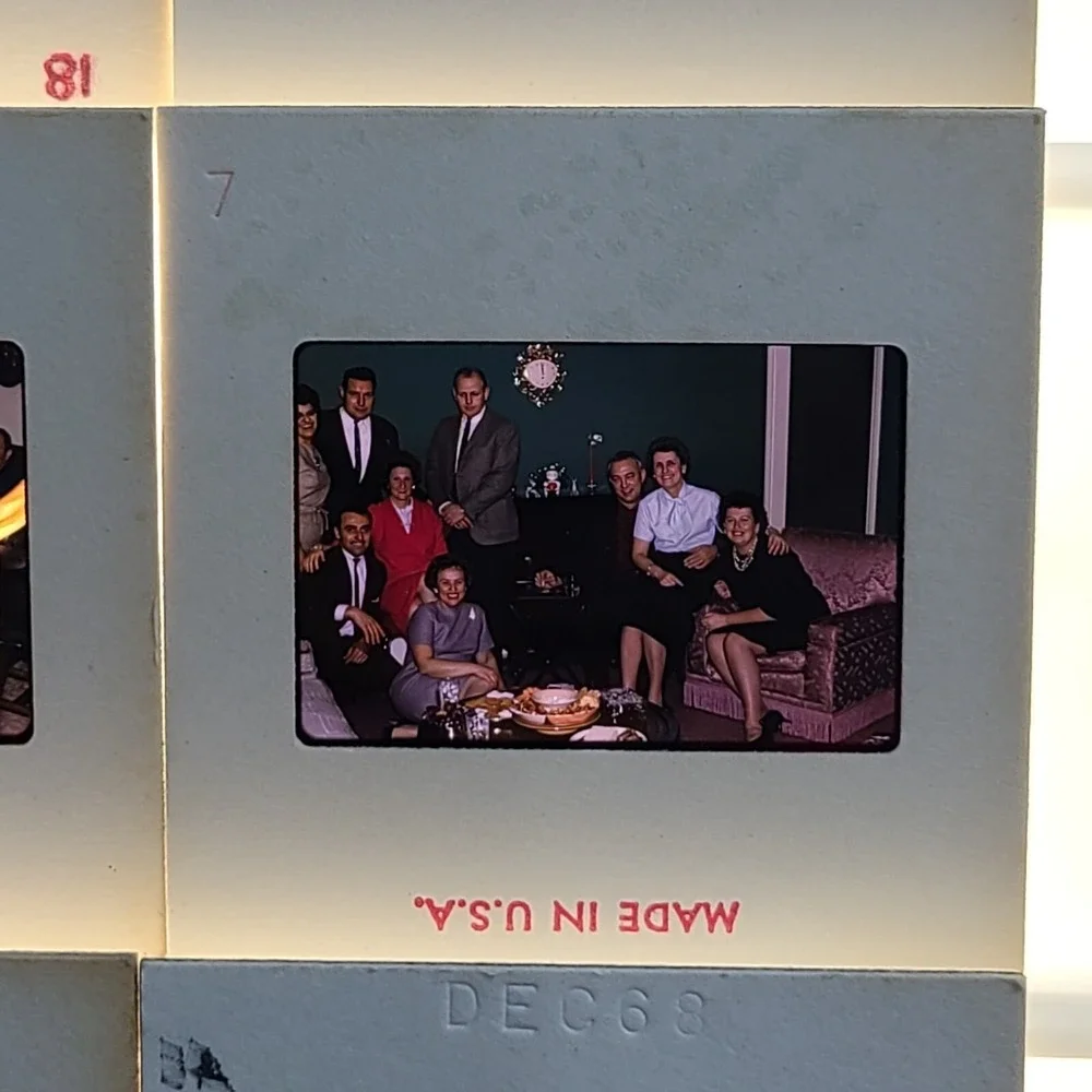 Lot of 30 Slides‎ Party Christmas People Gatherings 1968