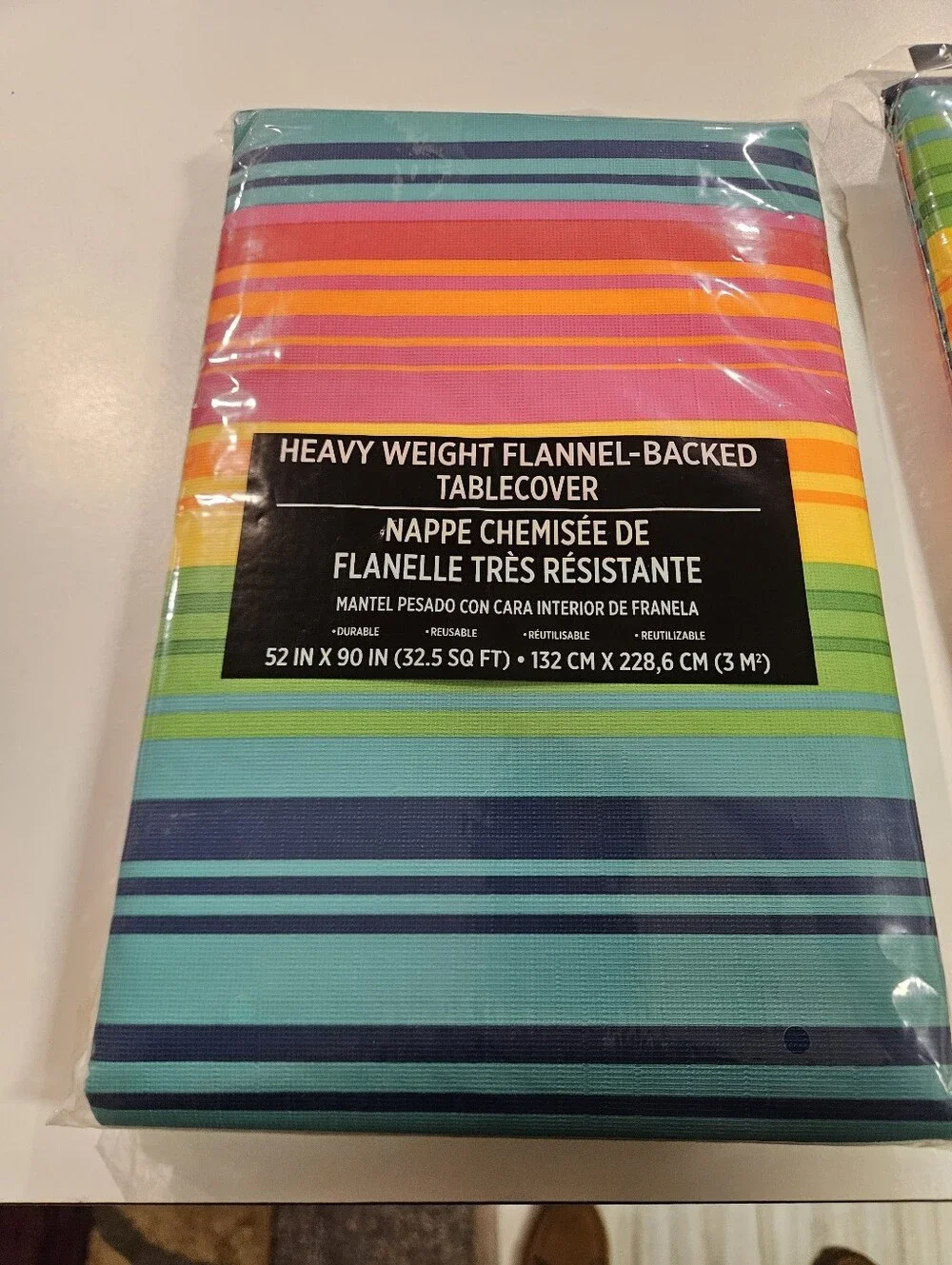 Summer Heavy Weight Reusable Picnic Table Cover NWT