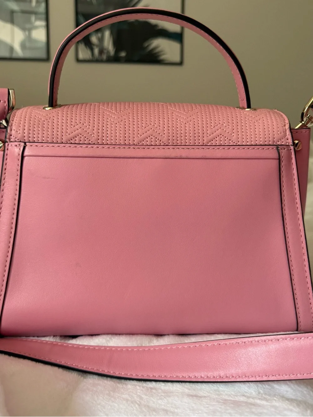 Michael Kors Whitney Medium Deco Quilted Leather Satchel